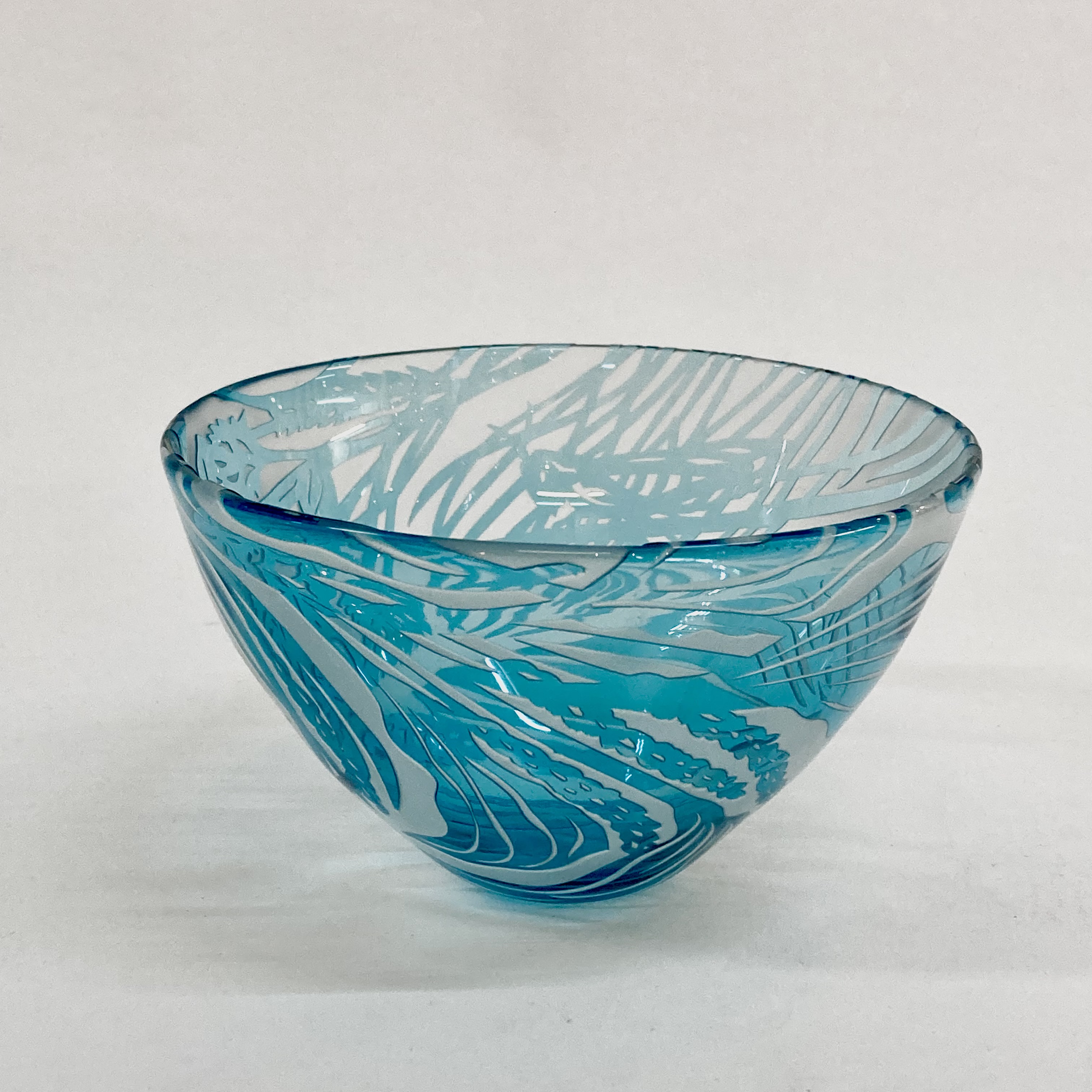 Louise Hawkins | Grasshopper And Plantain Bowl Mini | Loco Glass Ltd ...